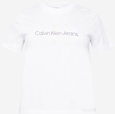Calvin Klein Jeans Curve Majica u siva / bijela, Pregled proizvoda