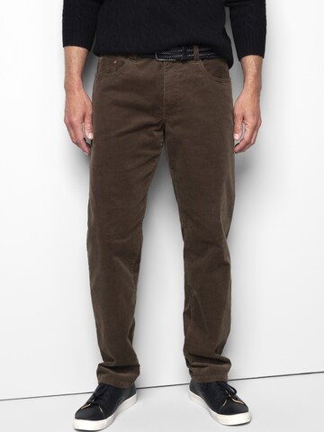 Loosefit Pantalon chino 'M5 Six 2-6599' MEYER en marron : devant