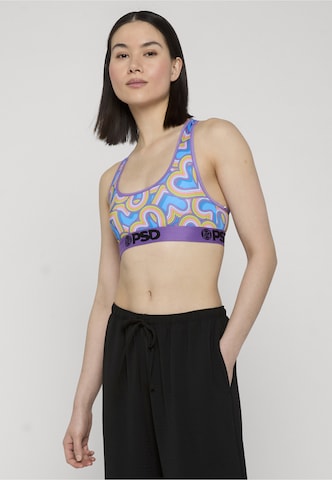 PSD Medium Support Sports bra 'Heart Attack' in Mixed colours: front