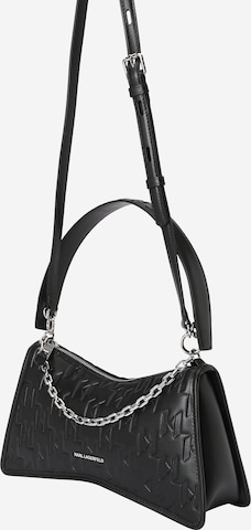 Karl Lagerfeld Schultertasche 'Seven Element' in Schwarz: predná strana