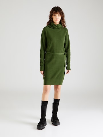 Ragwear Gebreide jurk 'BABITT' in Groen: voorkant