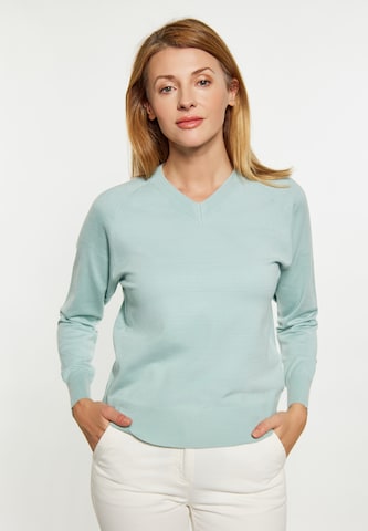 Pull-over usha BLUE LABEL en vert : devant