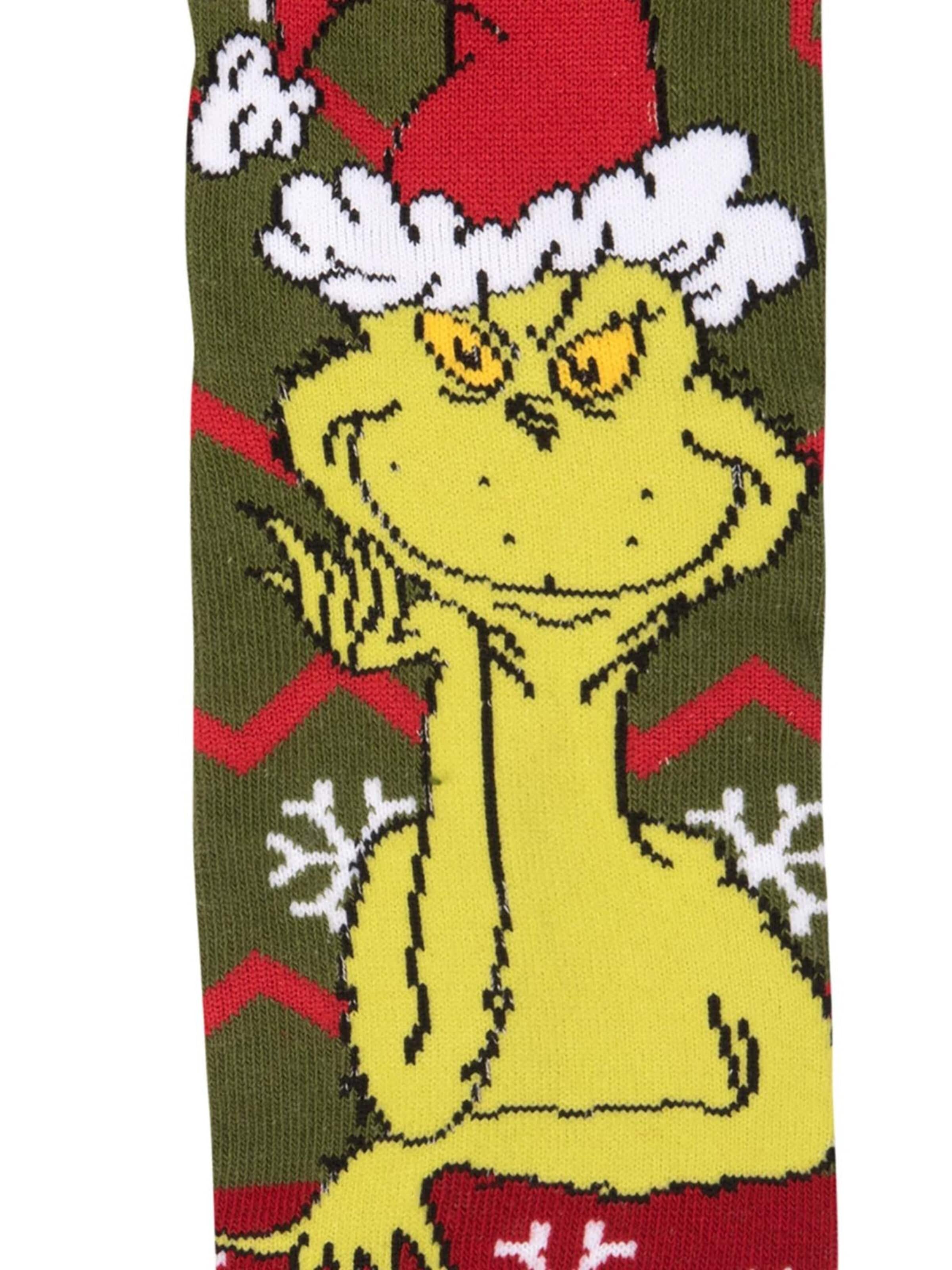 The Grinch Socken 'Merry Grinchmas'‌‌‌‌ in Grün