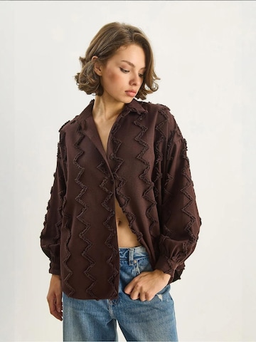 Camicia da donna di Bianco Lucci in marrone