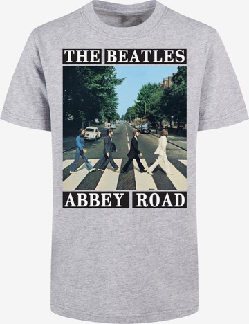 F4NT4STIC Shirt 'The Beatles Abbey Road' in Grijs: voorkant
