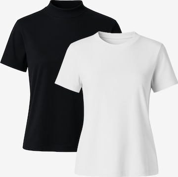 T-shirt C&City en noir : devant