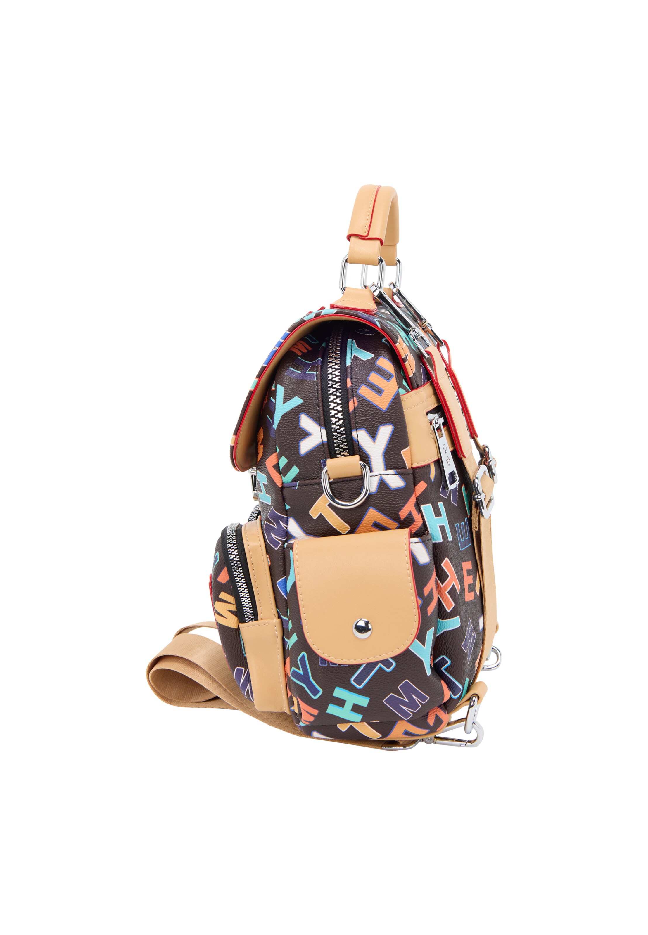 MYMO Рюкзак 'Pop Eyetheme' в Коричневый