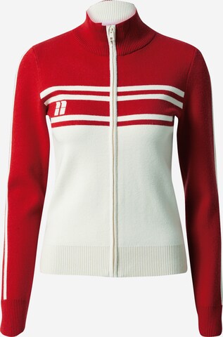 Bella x ABOUT YOU Knit Cardigan 'Janett' in Red: front