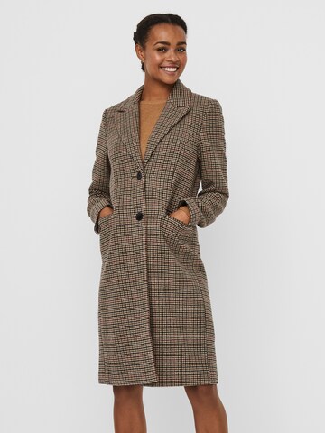 VERO MODA Between-Seasons Coat 'Blast' in Brown: front