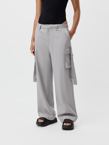 LeGer by Lena Gercke Loose fit Cargo trousers 'Eve' in Grey: front