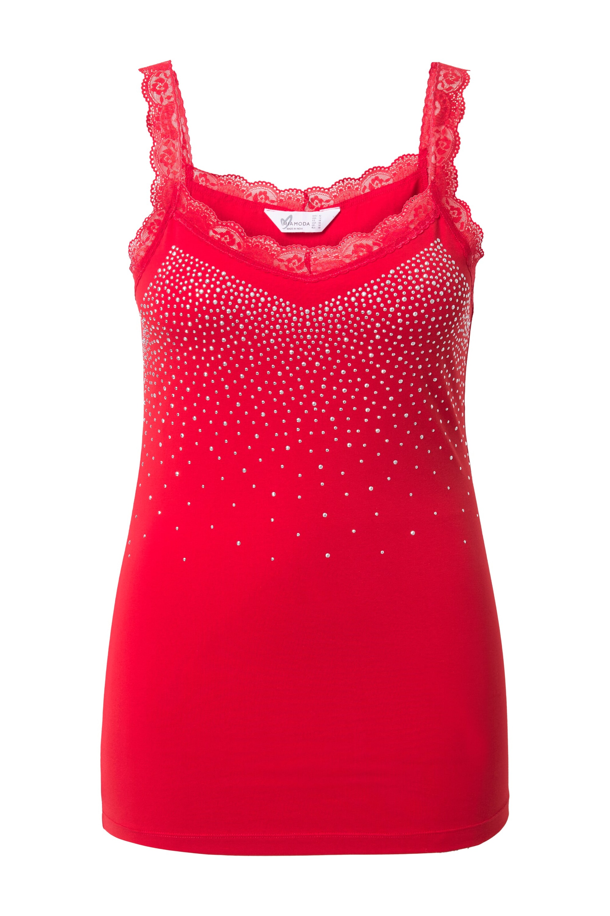 MIAMODA Top in Red: front