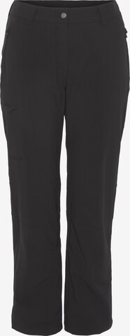 Maier Sports Regular Outdoor Pants in Black: front