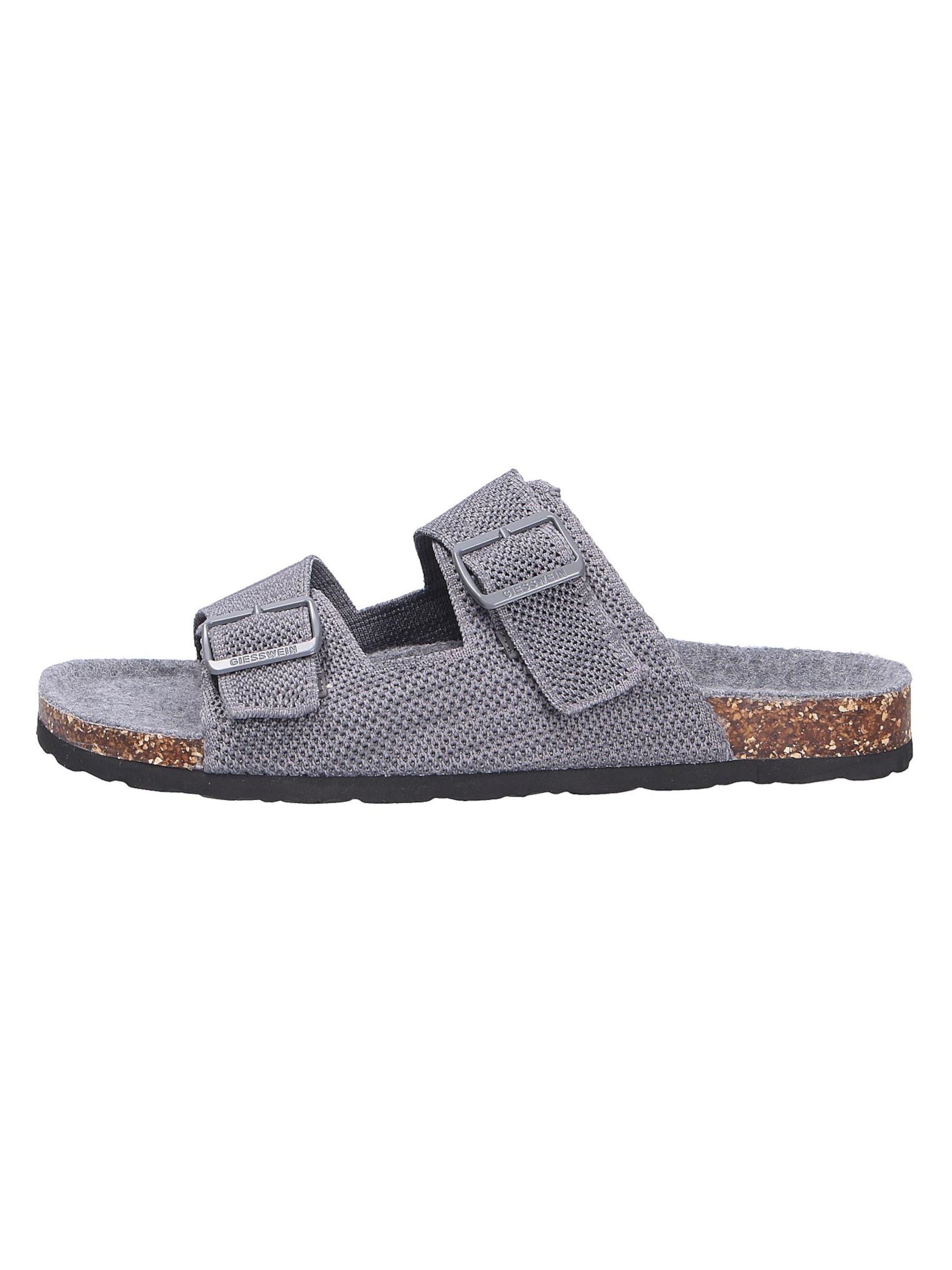 GIESSWEIN Hausschuh 'MERINO SLIDES'‌‌‌‌‌‌‌‌ in Grau: Vorderseite