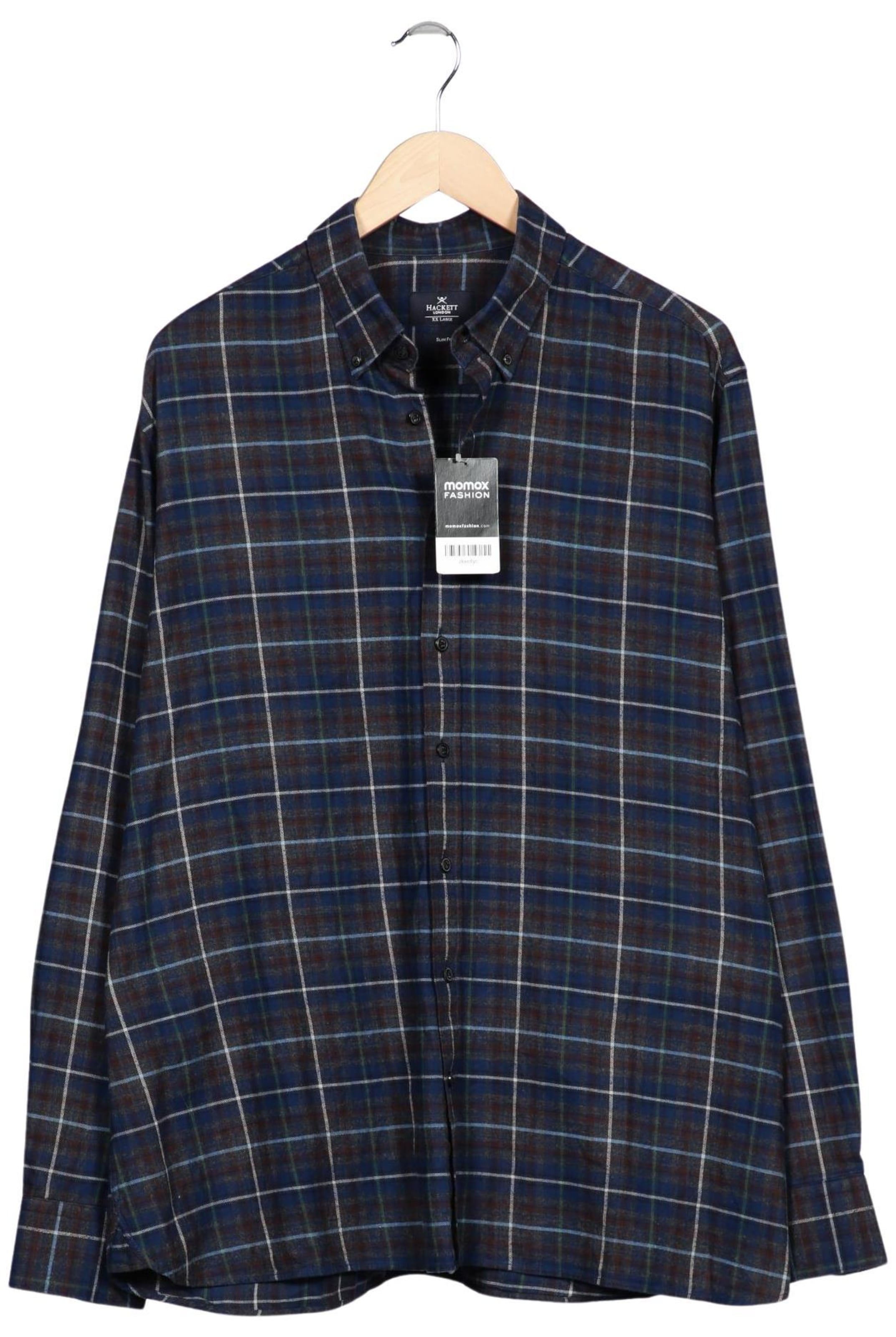 Hackett London Hemd XXL in Blau: Vorderseite