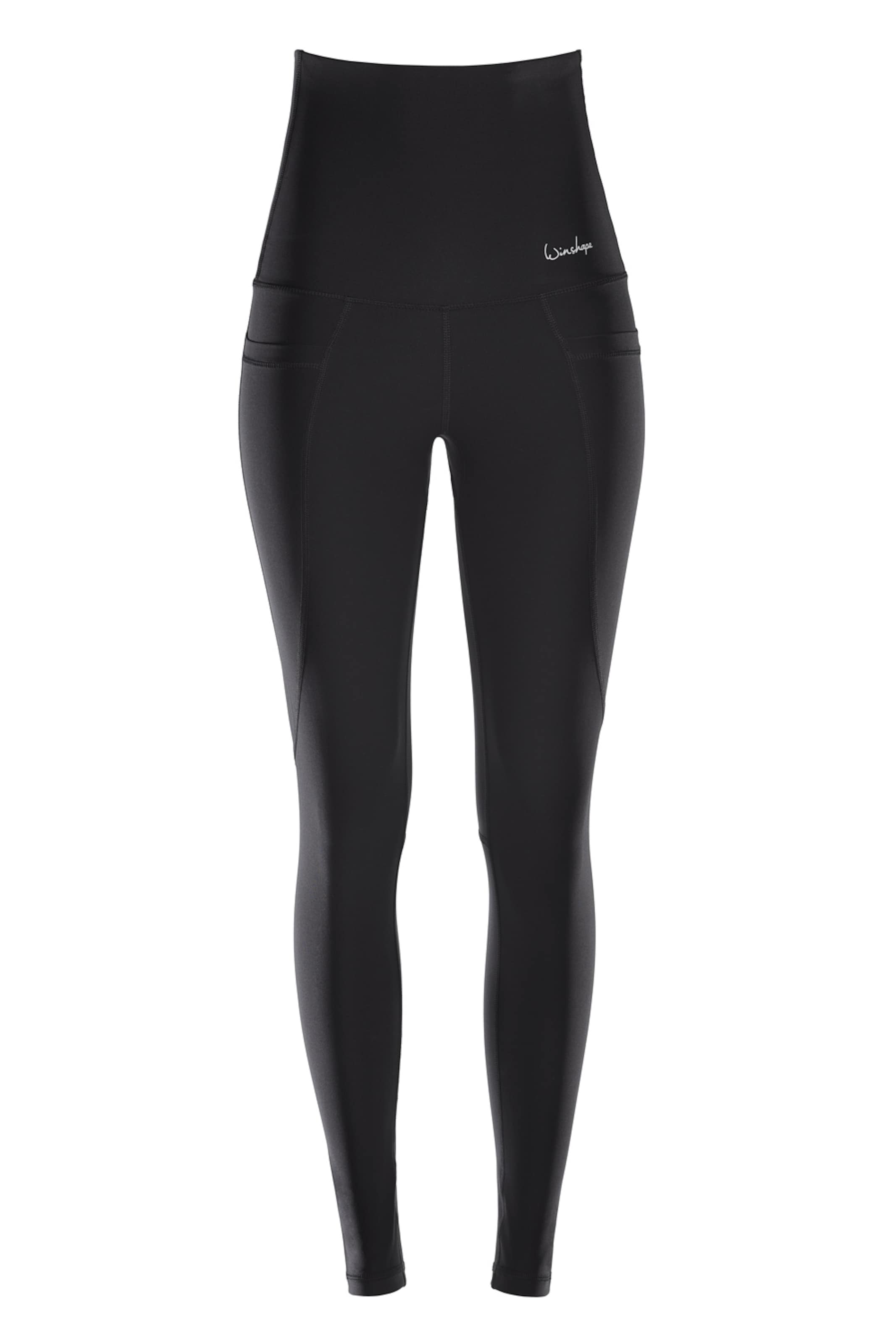 Skinny Pantalon de sport &#x27;HWL114&#x27; Winshape en noir : devant