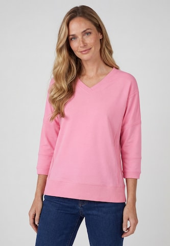 Sweat-shirt usha BLUE LABEL en rose : devant