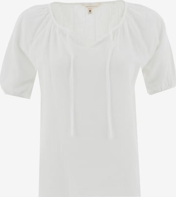 Organication Blouse in Weiß: Vorderseite