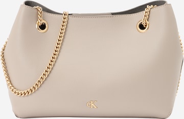 Calvin Klein Jeans Tasche in Beige: Vorderseite