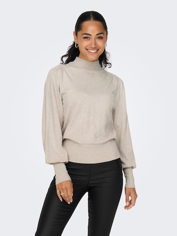 ONLY Sweater 'Julia' in Grey: front