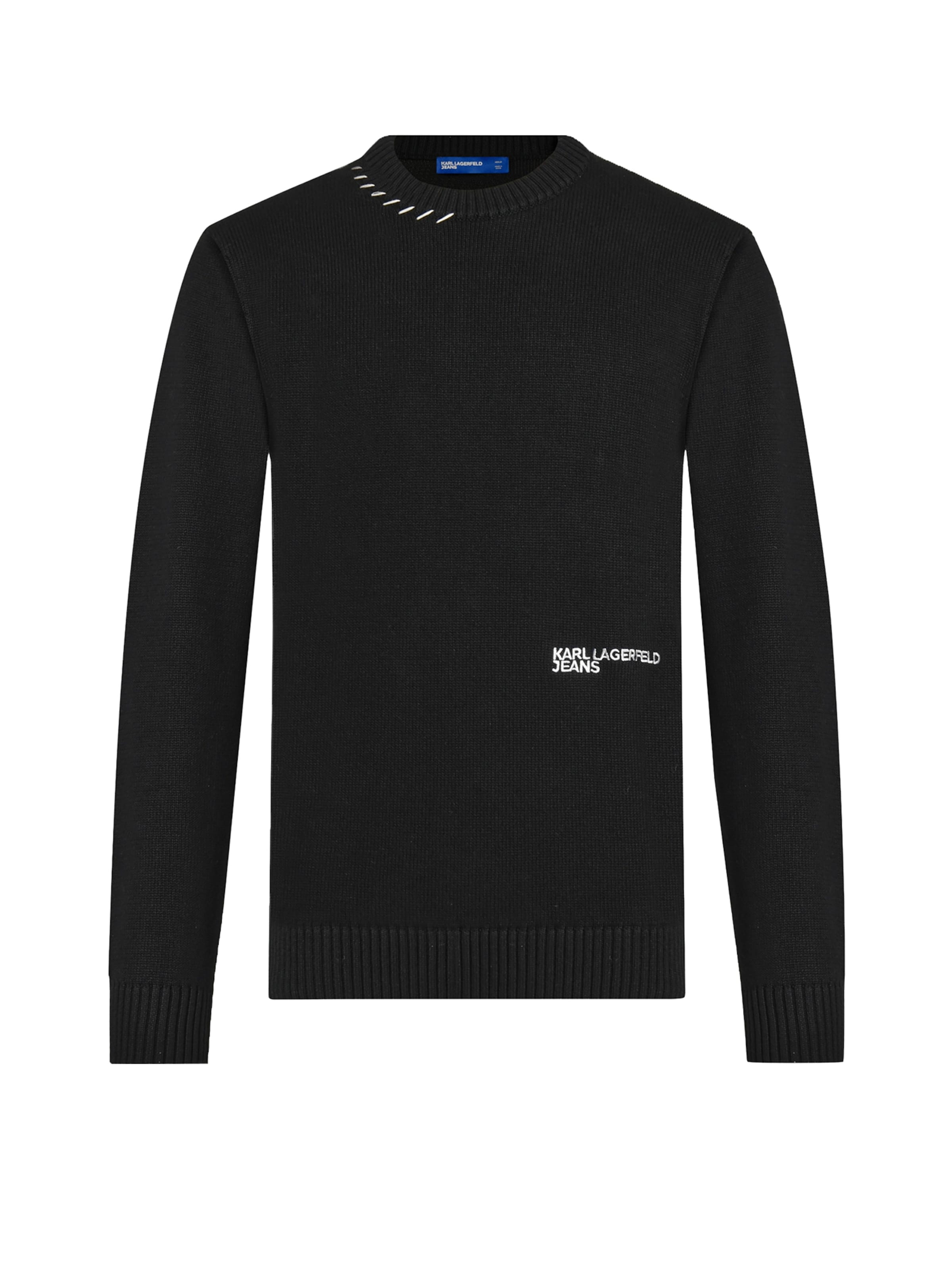 KARL LAGERFELD JEANS - Jersey en negro: frente