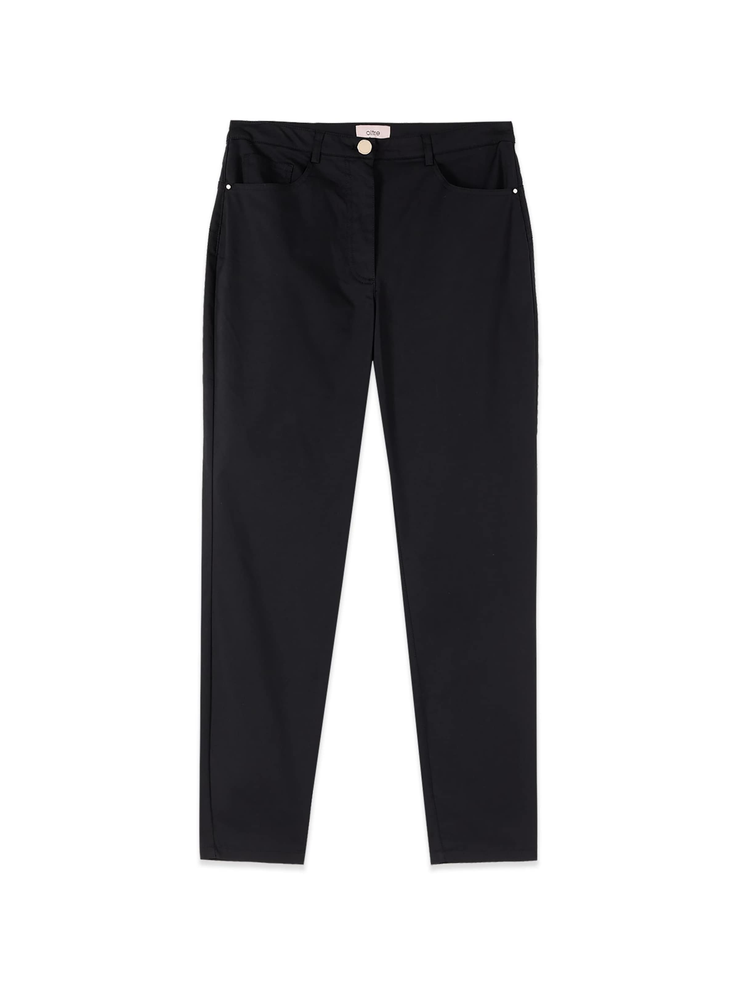 Skinny Pantalon oltre en noir : devant