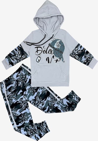 LOREZA Trainingspak 'Jungen Freizeitanzug Edgar' in Grijs: voorkant