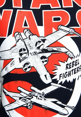 LOGOSHIRT Shirt 'X-Wings' in Blauw
