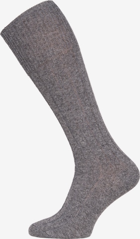 HomeOfSocks Kniestrümpfe 'HOSK494' in Grau: Vorderseite