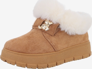 Ital-Design Snowboots in Beige: Vorderseite