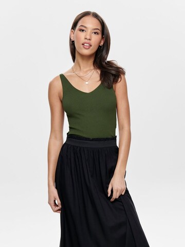 JDY Knitted Top 'Nanna' in Green: front