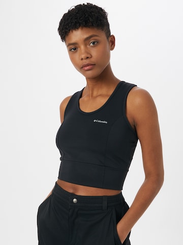 COLUMBIA Sports top 'Windgates II' in Black: front