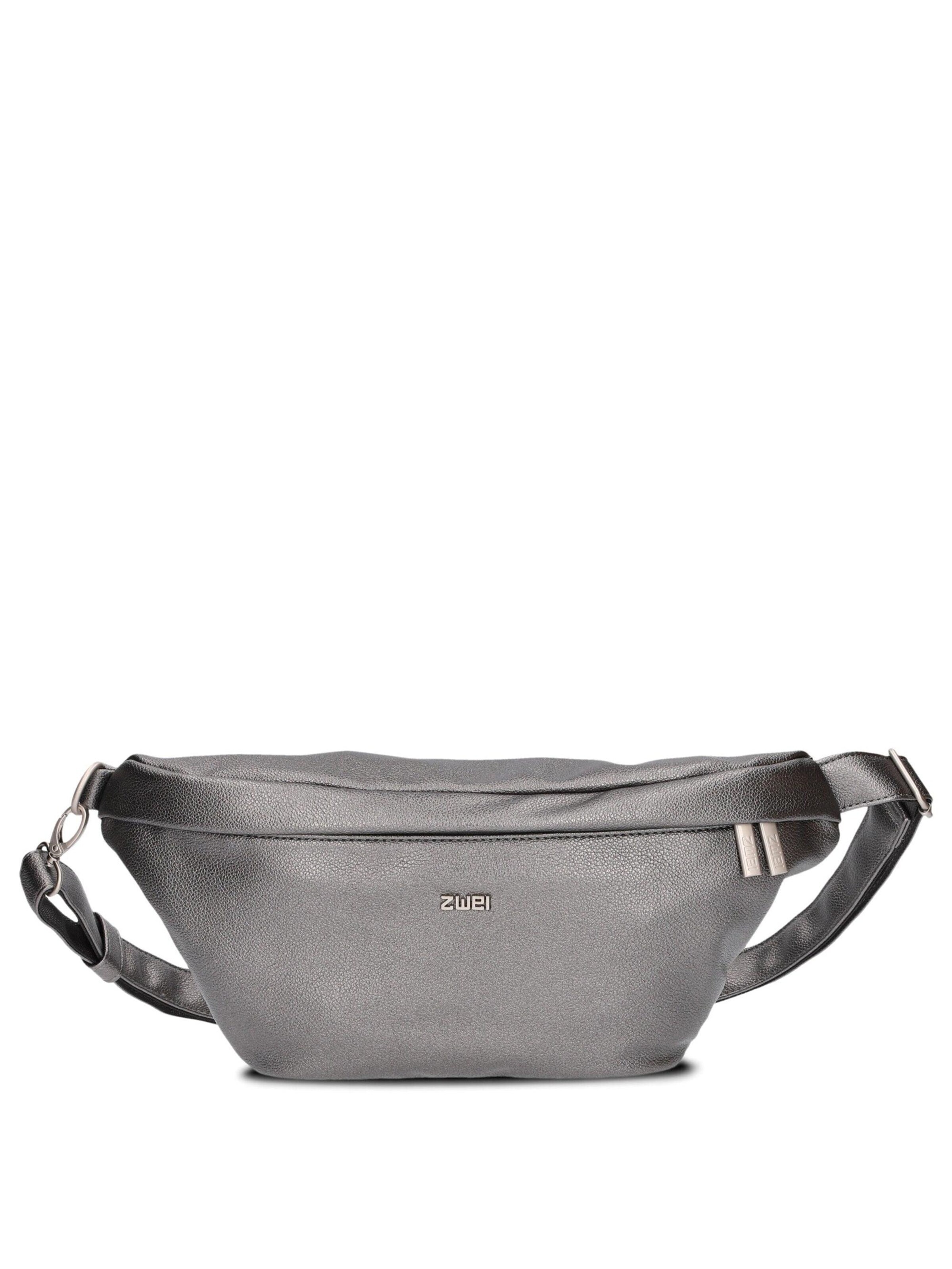 ZWEI Belt bag in Silver: front