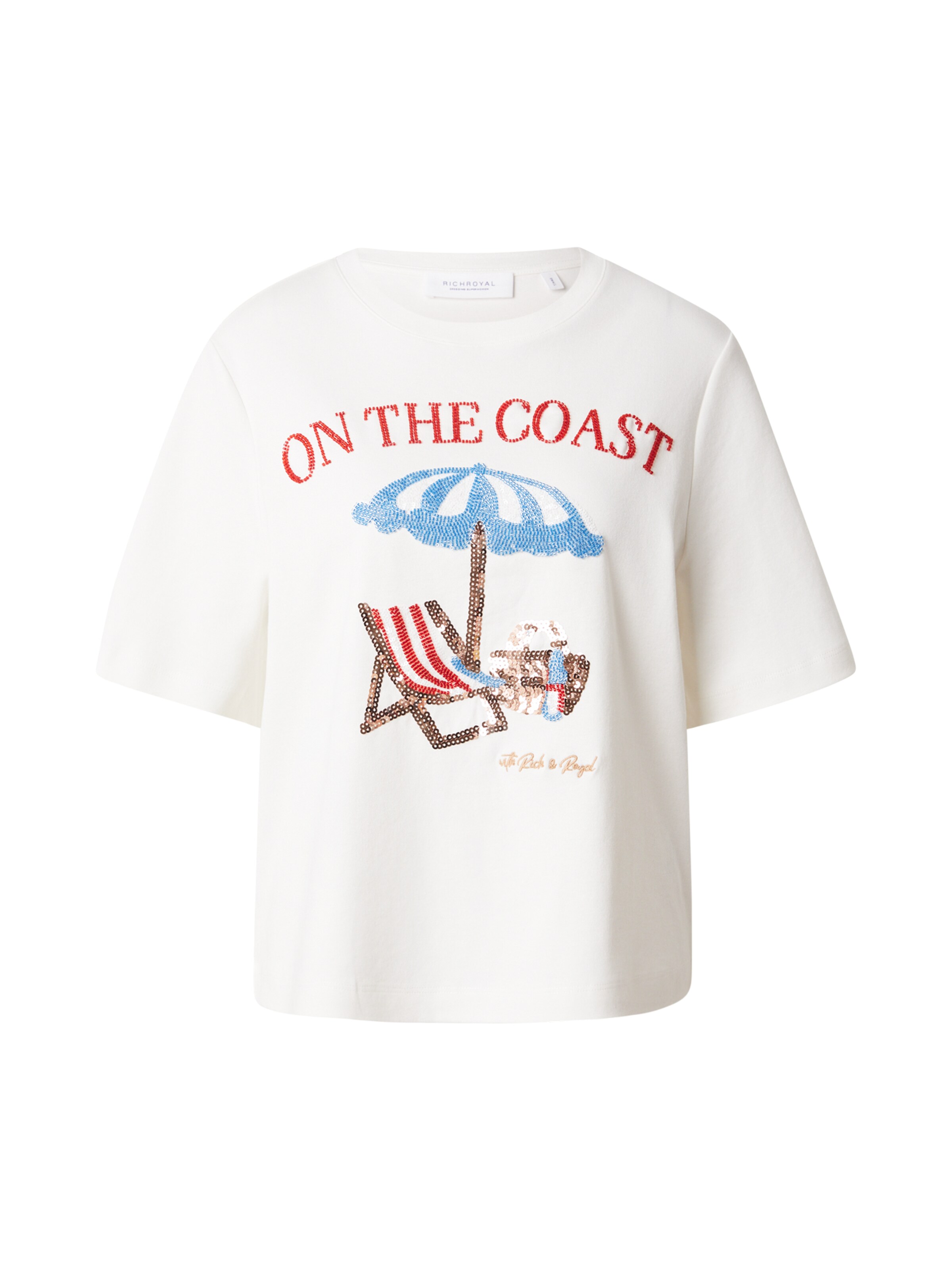 Rich & Royal Футболка 'Coast' в Белый: спереди