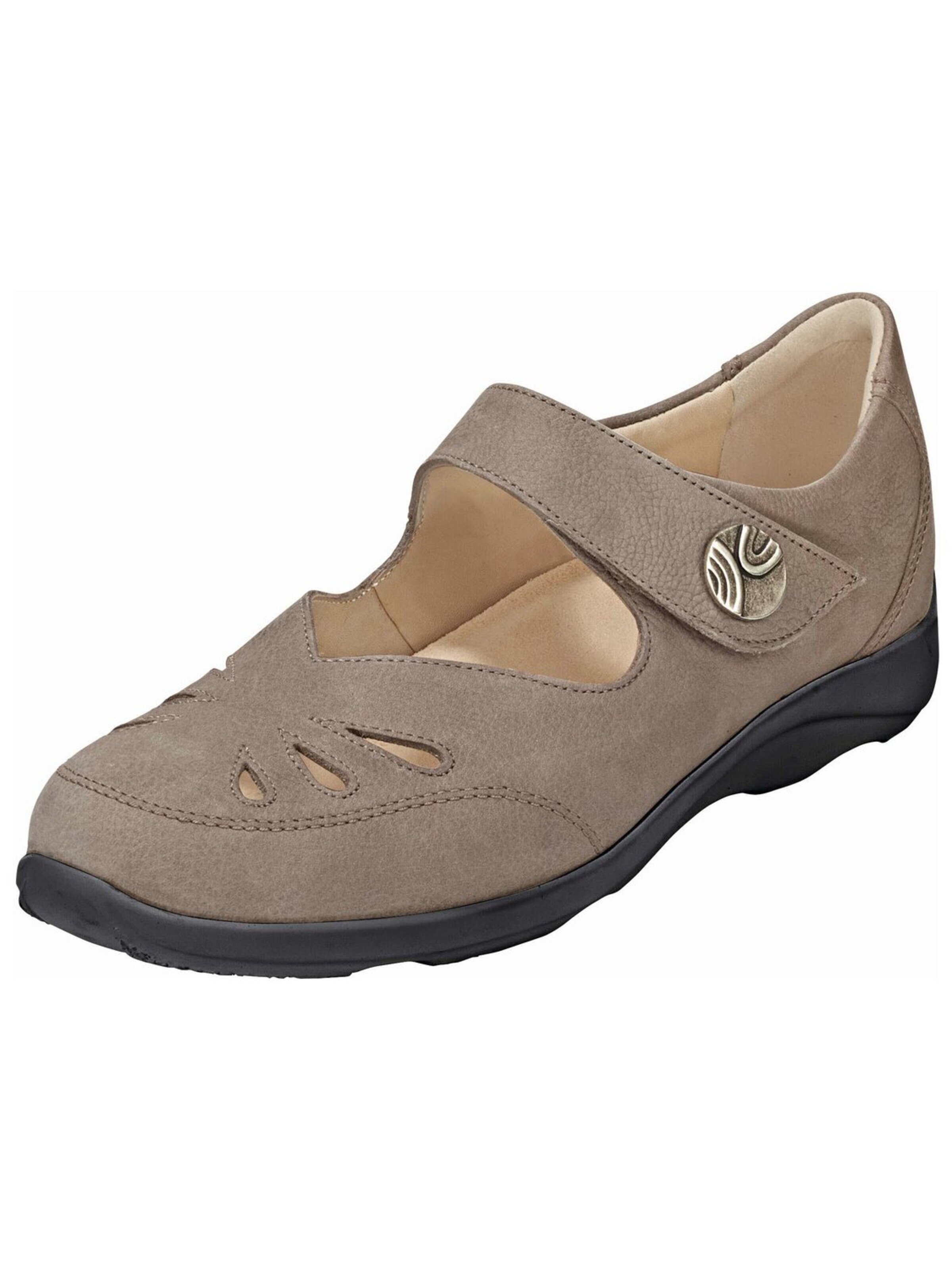 Ballerina con cinturino '82362 419345' di Finn Comfort in beige: frontale