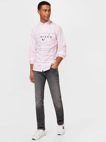 Tommy Remixed Regular Fit Hemd in Pink