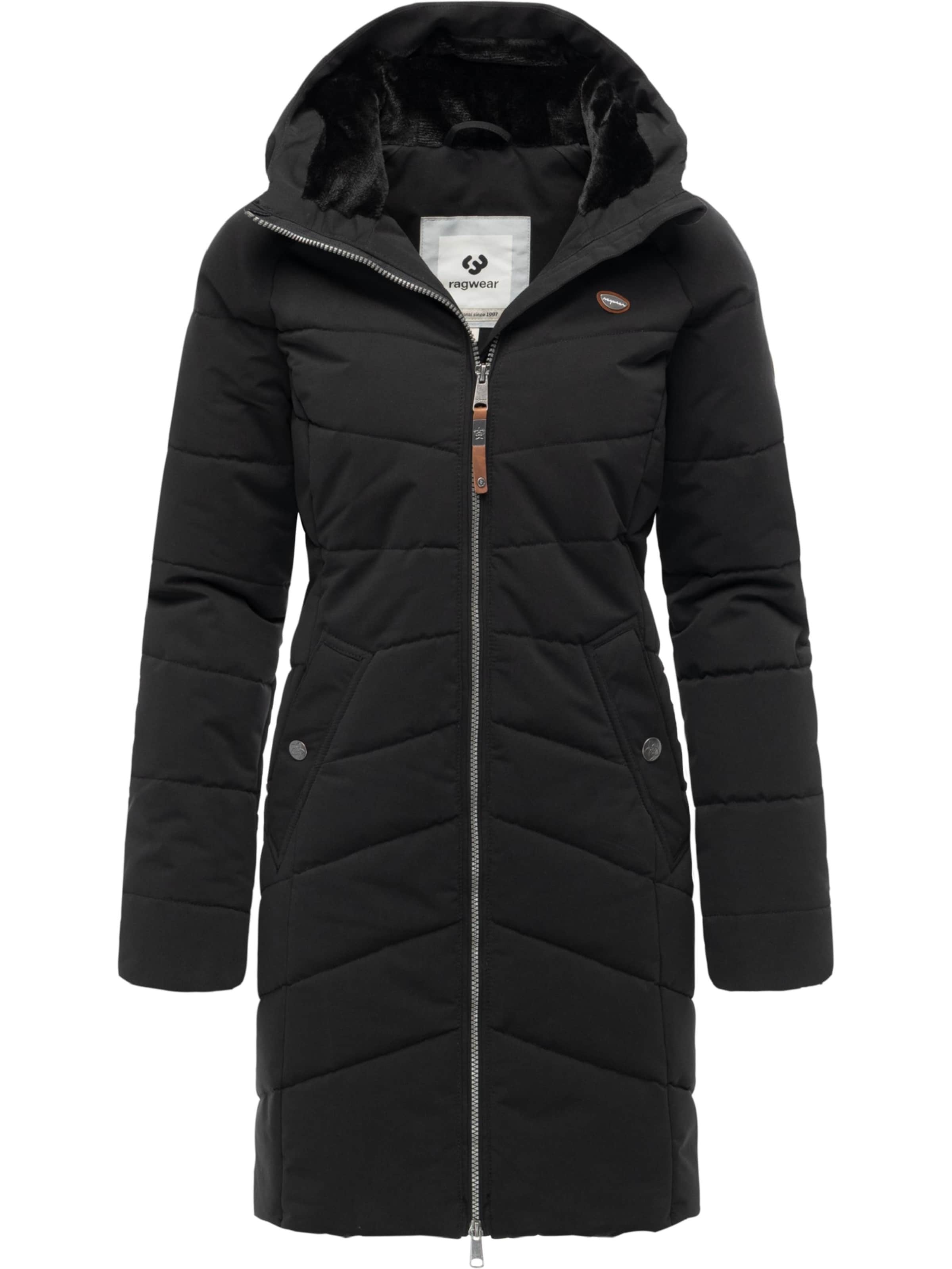 Manteau d’hiver &#x27;Noita Youmodo&#x27; Ragwear en noir : devant