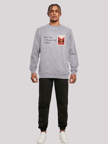 F4NT4STIC Sweatshirt 'Santa Letter Weihnachten' in Grijs