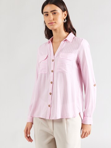 VERO MODA Blouse 'VMBUMPY' in Roze: voorkant