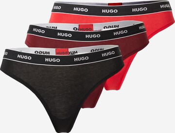 HUGO Thong in Red: front