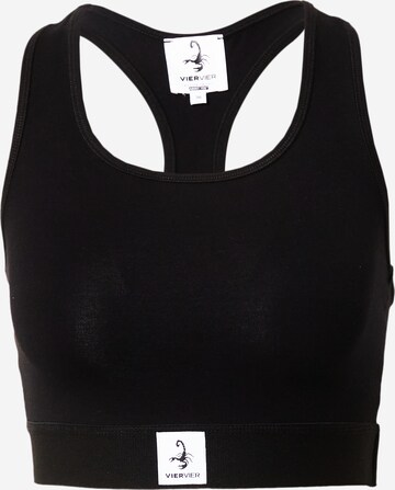 VIERVIER - Top 'Joelle' em preto: frente