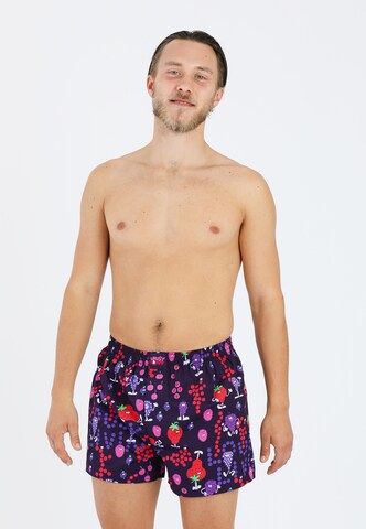 Lousy Livin Boxer shorts 'Cherry & Berry' in Purple