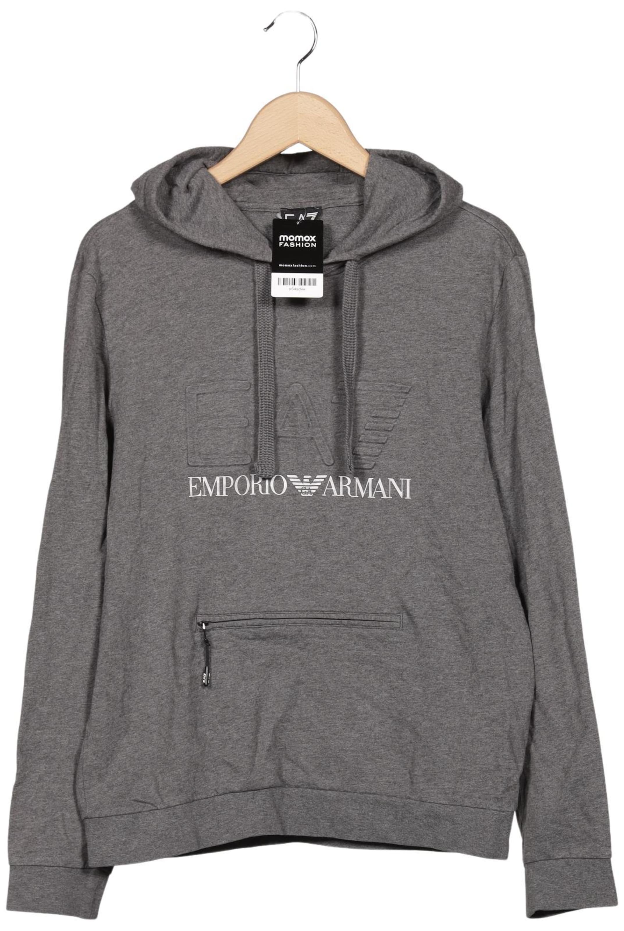 EA7 Emporio Armani Kapuzenpullover M in Grau: Vorderseite
