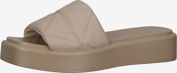 Mule LA STRADA en beige : devant
