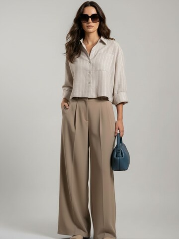 WEARABLE STORIES Bluse 'Lipa'‌‌‌‌ in Beige: Vorderseite