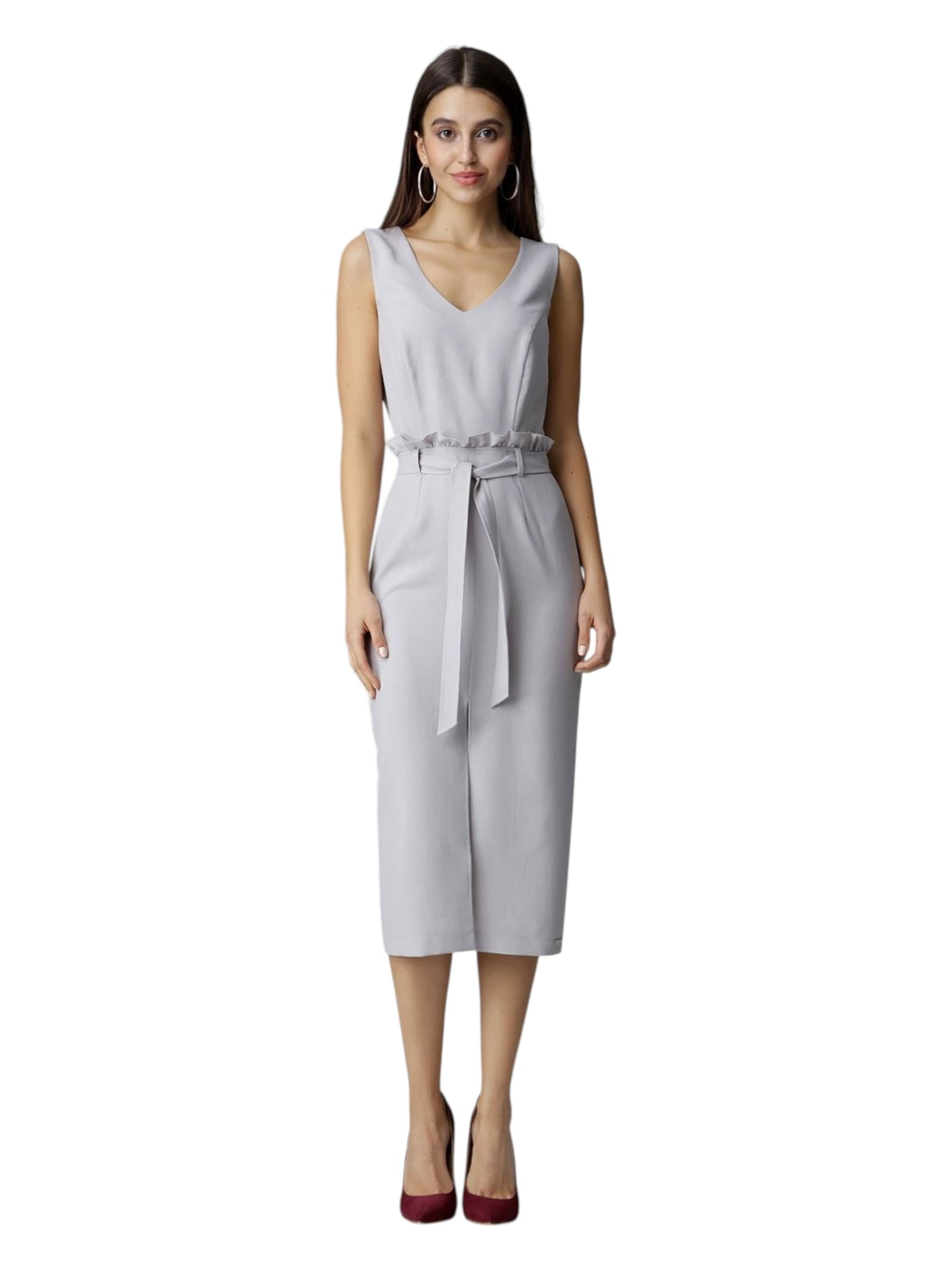 amorubi.com Cocktail Dress in Grey: front