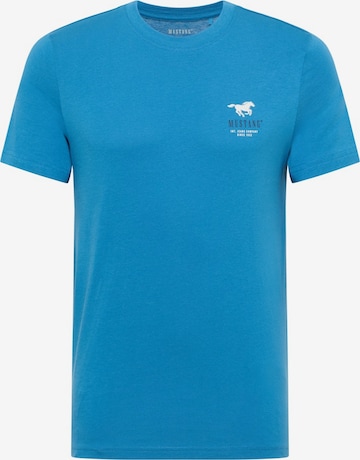 MUSTANG Koszulka 'AUSTIN' w kolorze niebieski: przód