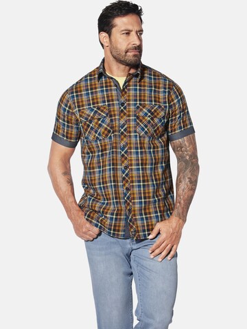 Jan Vanderstorm Comfort fit Button Up Shirt 'Urthor' in Blue: front