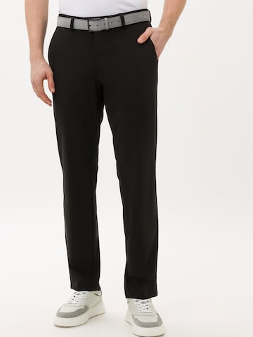 BRAX Regular Chino Pants 'Thilo' in Black: front