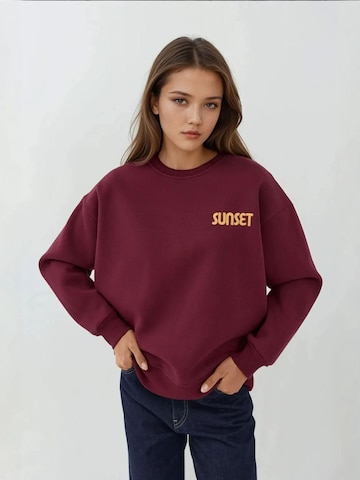 Sweat-shirt 'Sweatshirts' Hiccup en rouge : devant