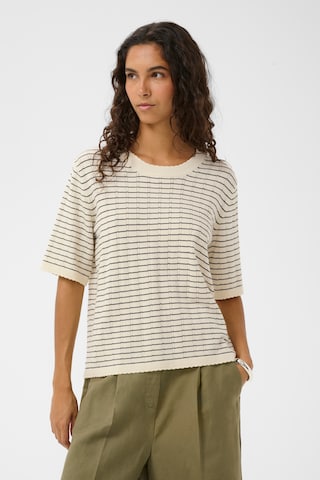 Pull-over 'Spina' SOAKED IN LUXURY en beige : devant